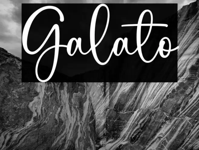 Galato Font examples