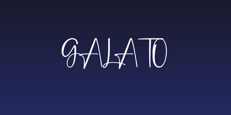 Galato Social Header