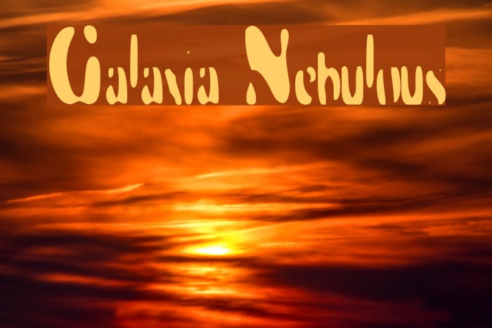 Galaxia Nebulous Font examples