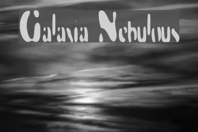 Galaxia Nebulous Font examples