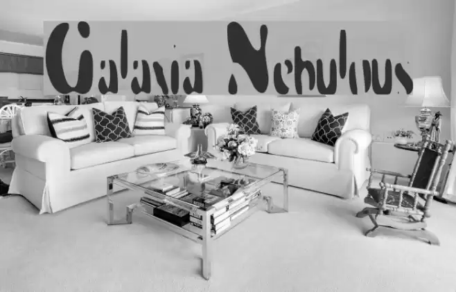 Galaxia Nebulous Font examples