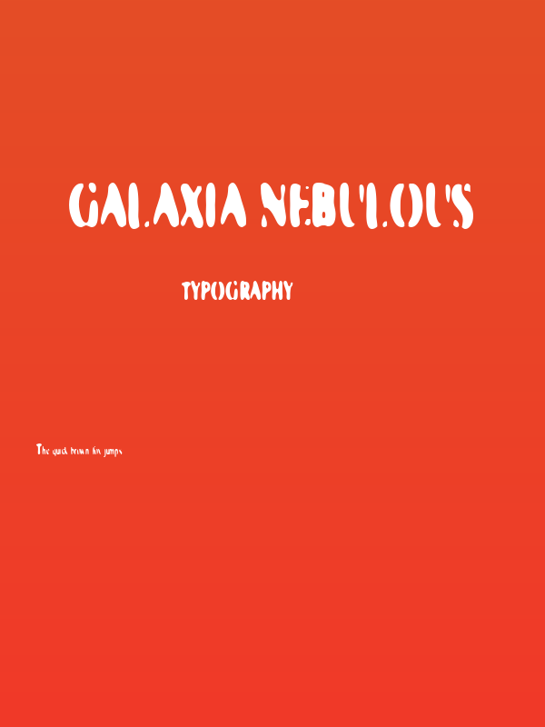 Galaxia Nebulous Poster