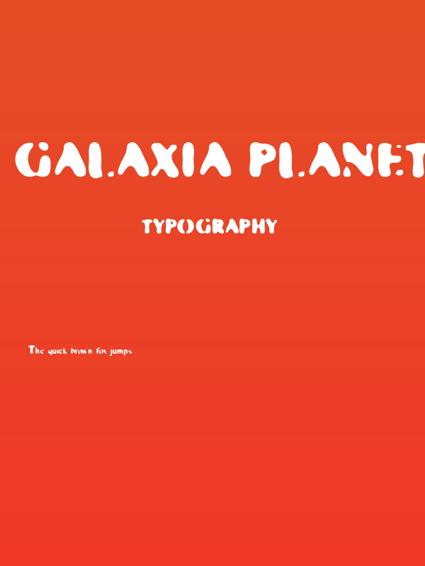 Galaxia Planetary Poster