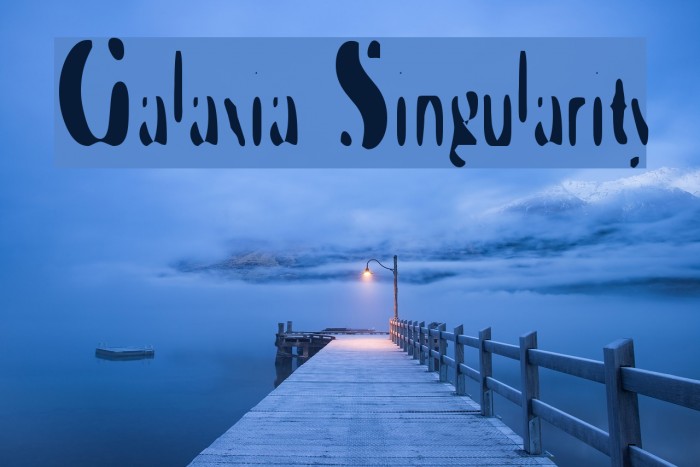 Galaxia Singularity Font examples