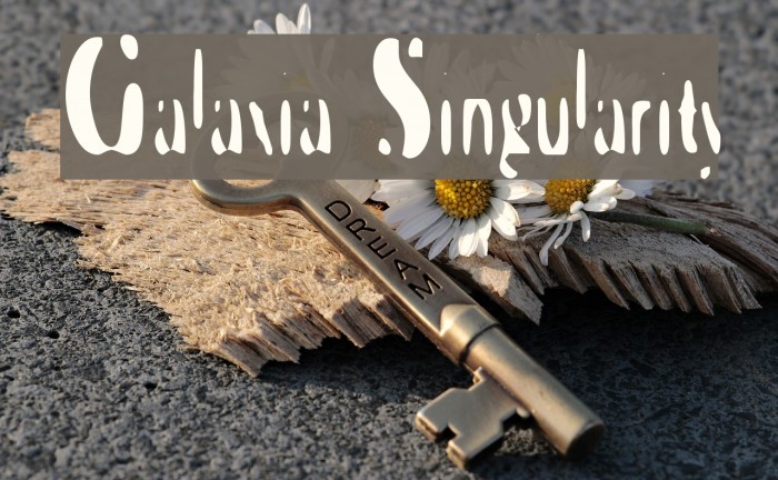 Galaxia Singularity Font examples