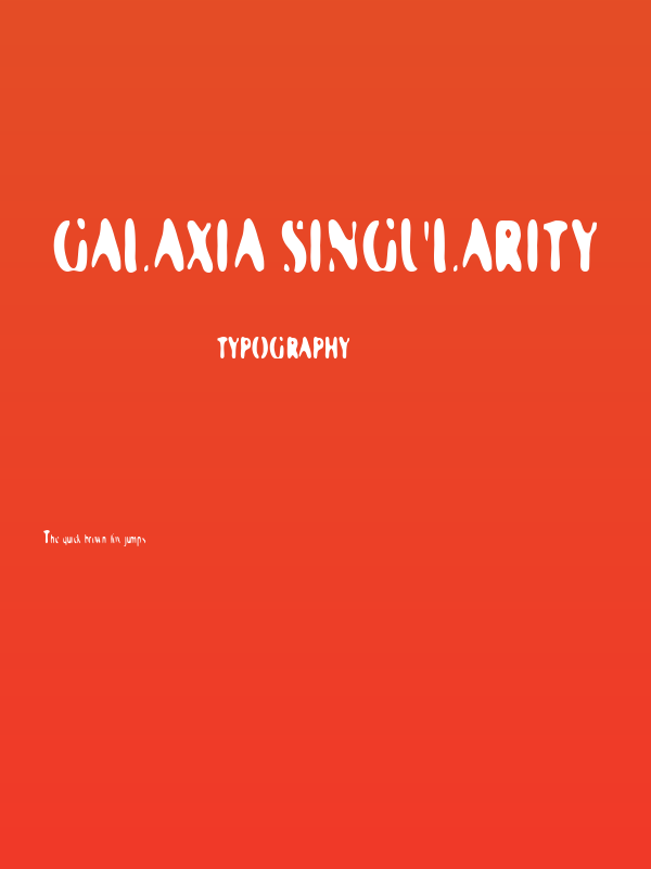 Galaxia Singularity Poster