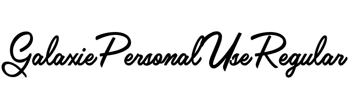 Galaxie Personal Use Regular  Fuentes Gratis Descargar