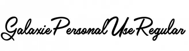 Galaxie Personal Use Regular  تنزيل الخطوط