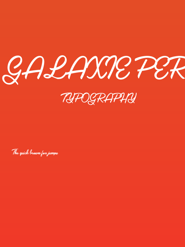 Galaxie Personal Use Regular Poster