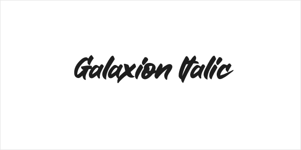 Galaxion Italic Logo