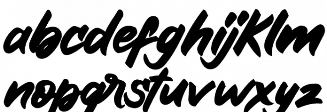 Galaxion Italic Schriftart Kleinbuchstaben