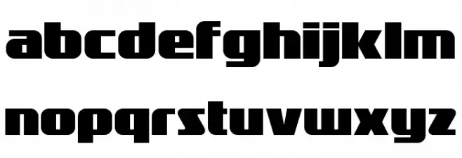 Galaxus Font LOWERCASE