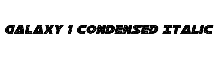 Galaxy 1 Condensed Italic  नि: शुल्क फ़ॉन्ट्स डाउनलोड