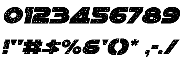 Galaxy 1 Condensed Italic Font OTHER CHARS