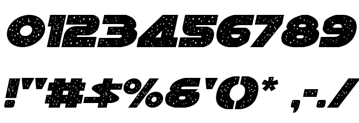 Galaxy 1 Condensed Italic Fonte OUTROS PERSONAGENS