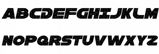 Galaxy 1 Condensed Italic Schriftart Groß
