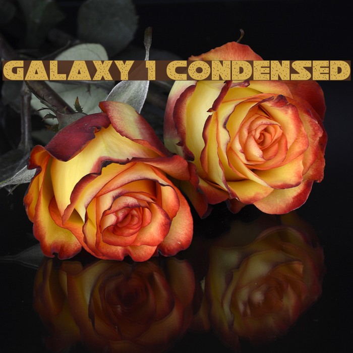 Galaxy 1 Condensed Font examples