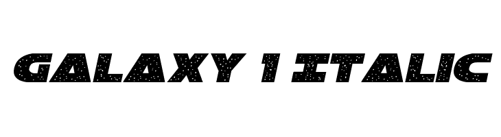 Galaxy 1 Italic Font