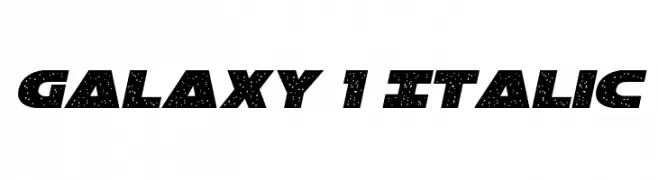 Galaxy 1 Italic  フリーフォントのダウンロード