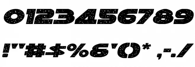 Galaxy 1 Italic Font OTHER CHARS