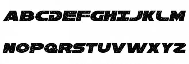 Galaxy 1 Italic Fonte MAIÚSCULAS