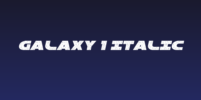Galaxy 1 Italic Social Header