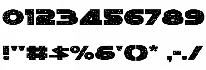 Galaxy 1 Font OTHER CHARS