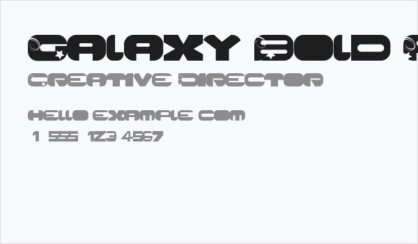 Galaxy Bold Pro Business Card