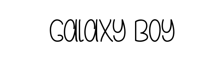 Galaxy Boy  Frei Schriftart Herunterladen