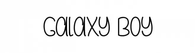 Galaxy Boy  font caratteri gratis