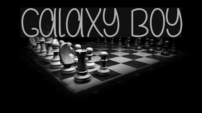 Galaxy Boy Font examples