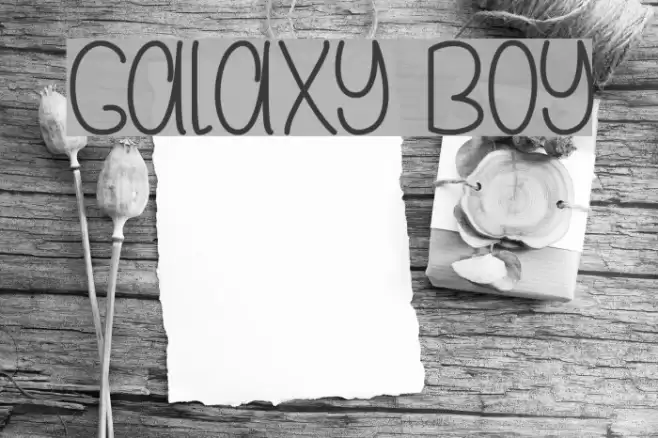 Galaxy Boy Font examples