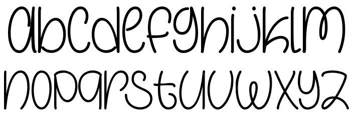 Galaxy Boy Font LOWERCASE