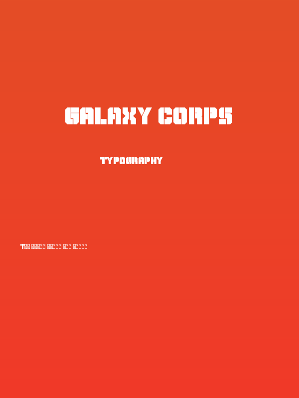 Galaxy Corps Poster
