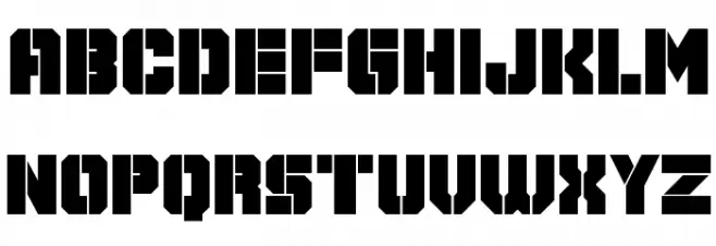 Galaxy Corps फ़ॉन्ट लोअरकेस