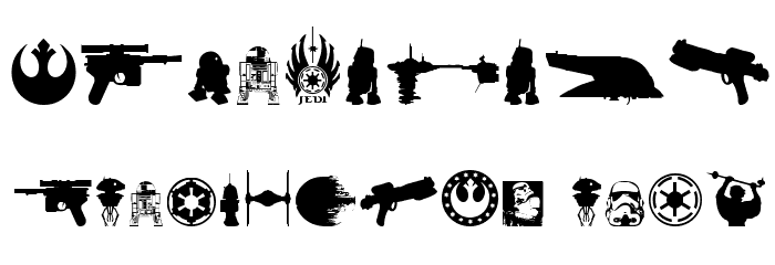 Galaxy Far Far Away Font OTHER CHARS