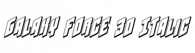 Galaxy Force 3D Italic 