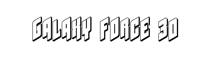 Galaxy Force 3D  免费字体下载