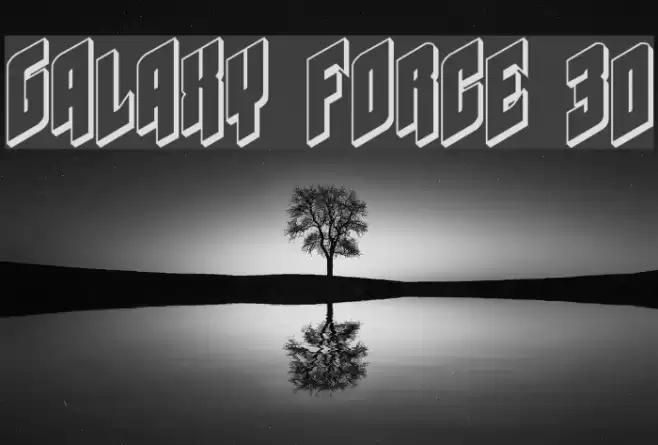 Galaxy Force 3D Font examples