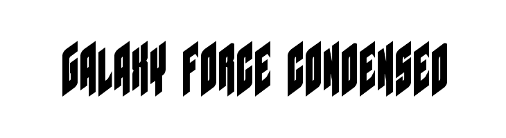Galaxy Force Condensed  नि: शुल्क फ़ॉन्ट्स डाउनलोड