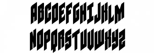 Galaxy Force Condensed フォント 大文字