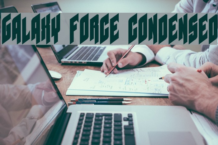 Galaxy Force Condensed Font examples