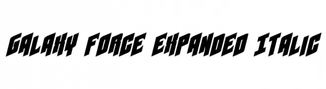 Galaxy Force Expanded Italic 