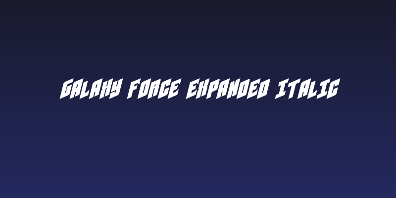 Galaxy Force Expanded Italic Social Header