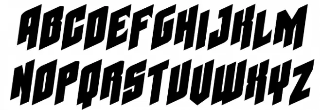 Galaxy Force Expanded Semi-Italic フォント 小文字