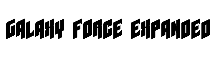 Galaxy Force Expanded Fonte