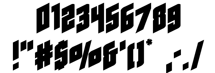 Galaxy Force Expanded Font OTHER CHARS