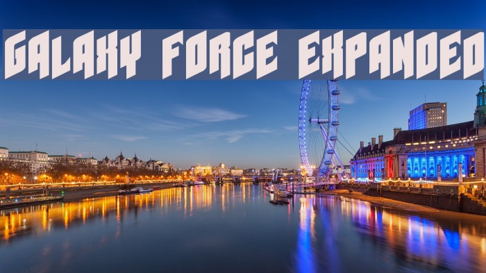 Galaxy Force Expanded Font examples