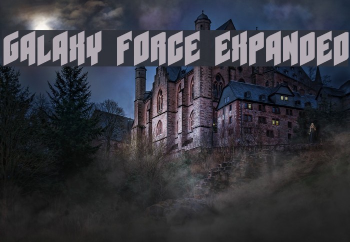 Galaxy Force Expanded Font examples