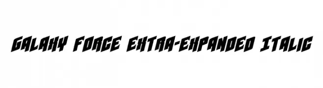 Galaxy Force Extra-Expanded Italic 